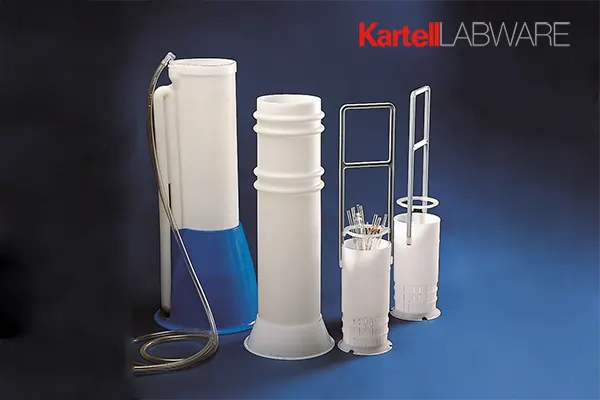Kartell Labware Pipette/Burette Rinsing Set, Automatic
